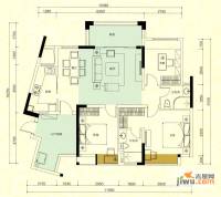 金鸿利嘉阁4室2厅2卫95.2㎡户型图