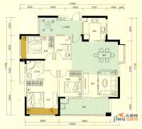 金鸿利嘉阁2室2厅2卫110.9㎡户型图