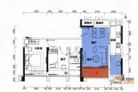 金地伊顿山2室2厅1卫63.2㎡户型图