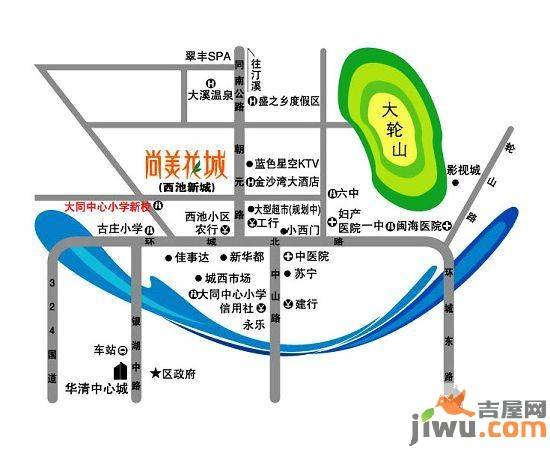 尚美花城位置交通图图片