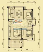 国贸金门湾2室2厅1卫101.9㎡户型图