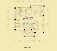 国贸金门湾2室2厅2卫141.3㎡户型图