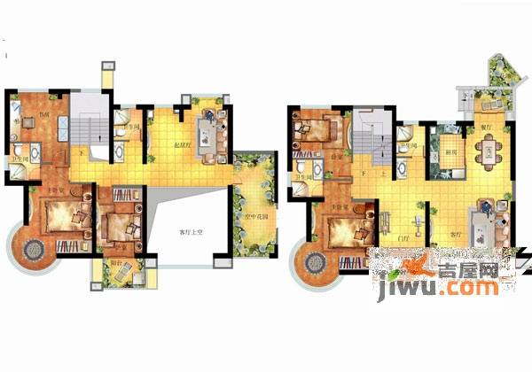 海晟维多利亚普通住宅273.2㎡户型图