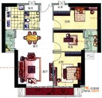 中港广场3室2厅1卫104㎡户型图