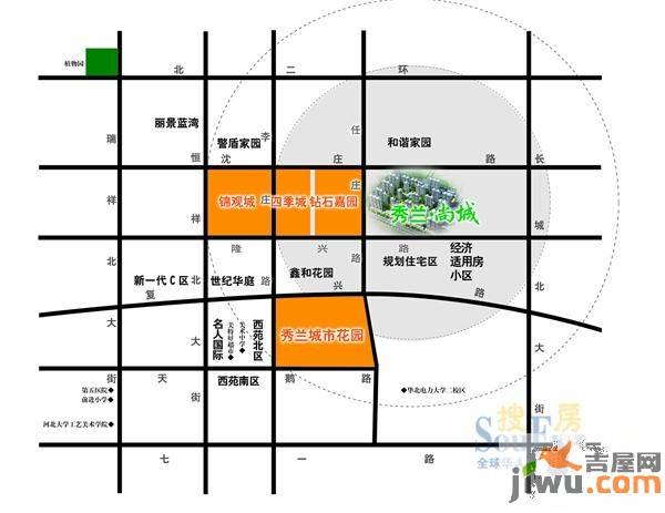 秀兰尚城位置交通图图片