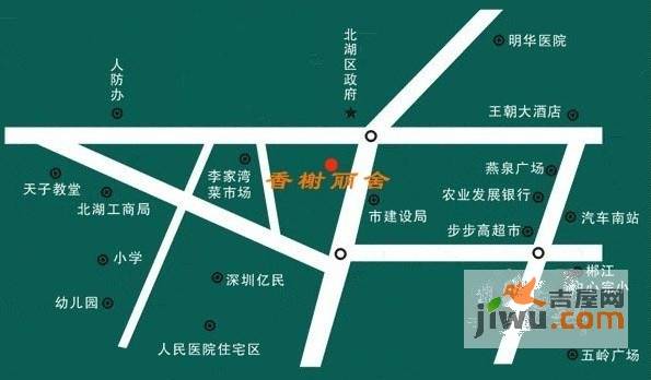 香榭丽舍三期位置交通图