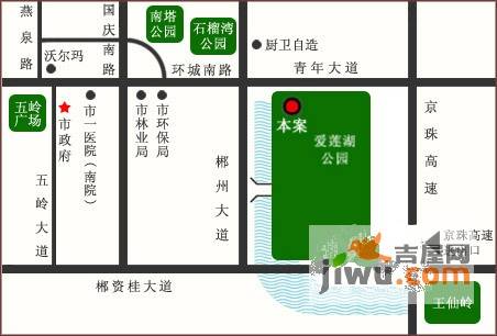 东岭桂园位置交通图图片