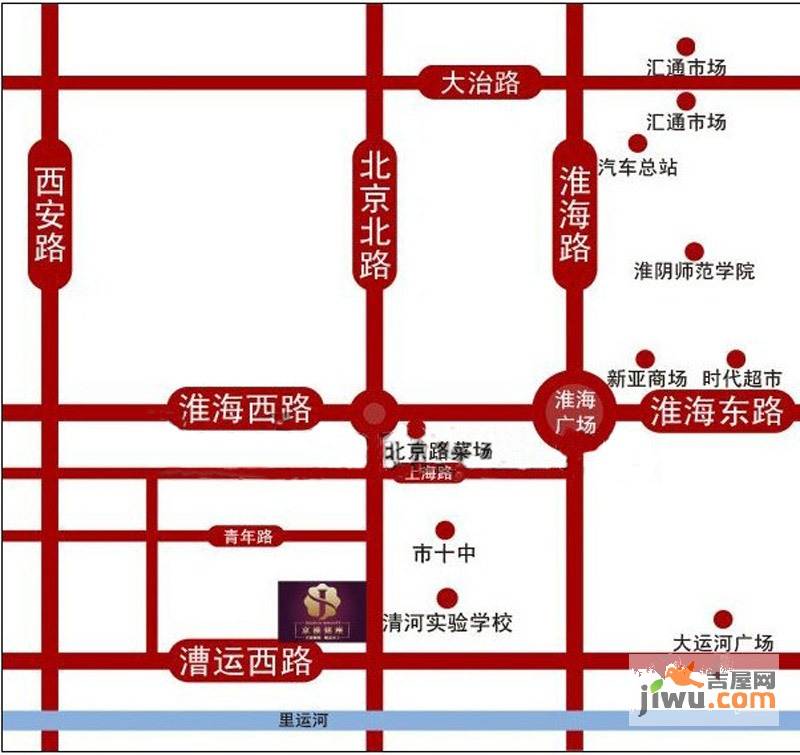 锦绣京淮位置交通图图片