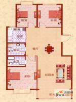 澳华城市花园3室2厅2卫133㎡户型图