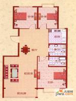 澳华城市花园3室2厅2卫129㎡户型图