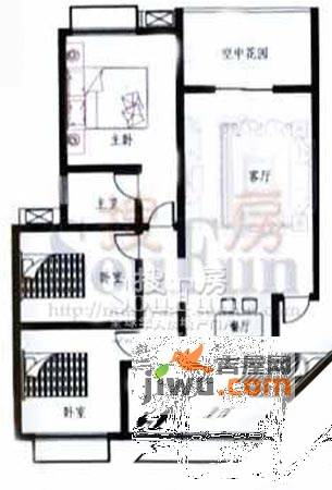 梓锦新城3室2厅2卫114.3㎡户型图