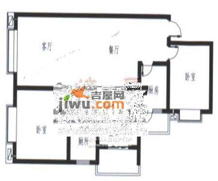 梓锦新城3室2厅1卫119㎡户型图