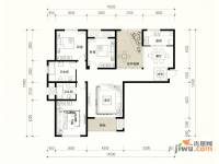 建业左岸国际3室2厅2卫152㎡户型图