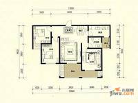 建业左岸国际3室2厅2卫122㎡户型图