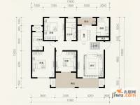 建业左岸国际3室2厅2卫136㎡户型图