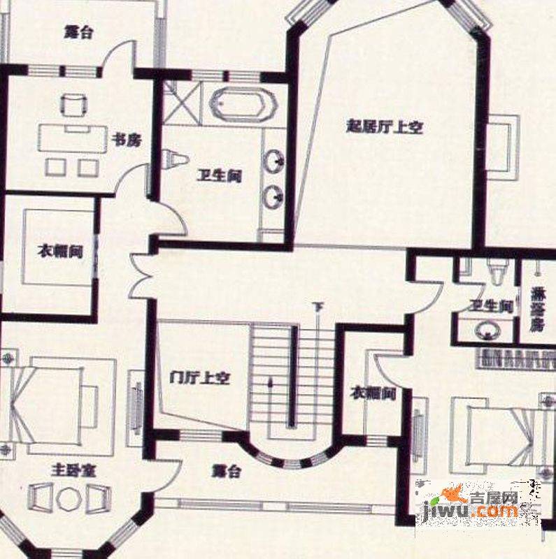 国宝花园5室4厅6卫户型图