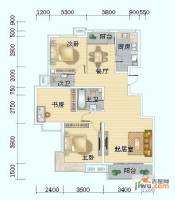 海岸国际3室2厅1卫135.8㎡户型图