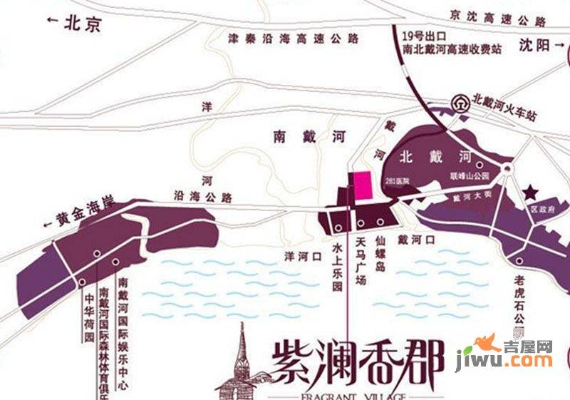 紫澜香郡位置交通图