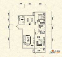 盛世·帝景湾2室2厅1卫106.7㎡户型图