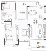 三水奥林匹克花园3室2厅1卫110㎡户型图