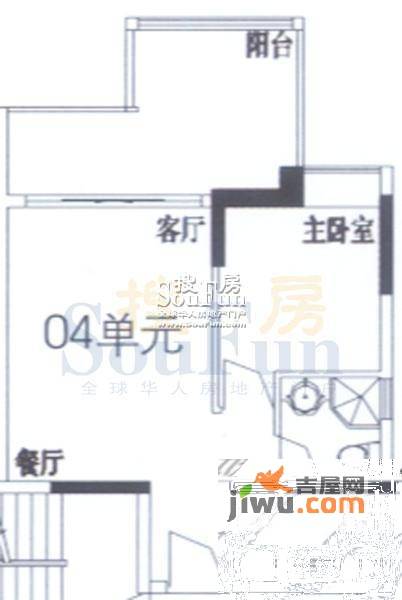 时代糖果普通住宅56㎡户型图