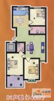 阳光公寓3室2厅2卫140㎡户型图