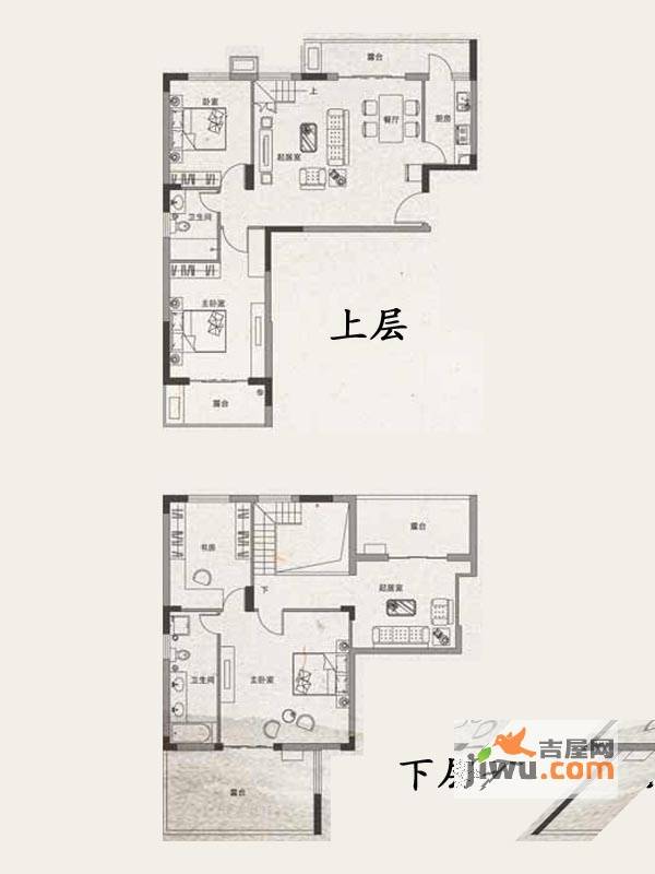 安居绿树林枫3室3厅2卫166㎡户型图