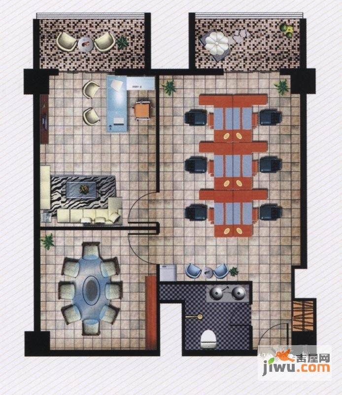 华域首座幸福里3室0厅1卫121㎡户型图