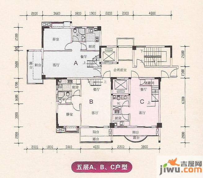 东方豪苑1室2厅1卫户型图