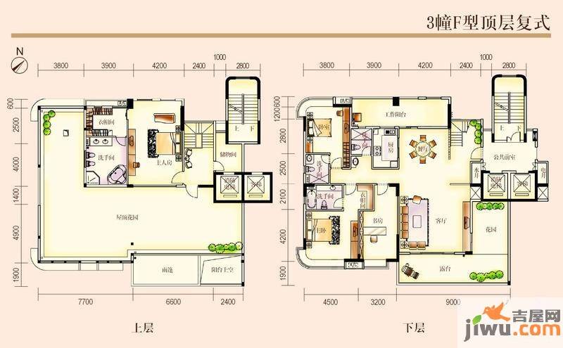 开平汇景湾5室2厅5卫295㎡户型图