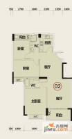 华悦·城市花园3室2厅0卫113.8㎡户型图