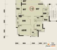 华悦·城市花园3室2厅0卫107.3㎡户型图