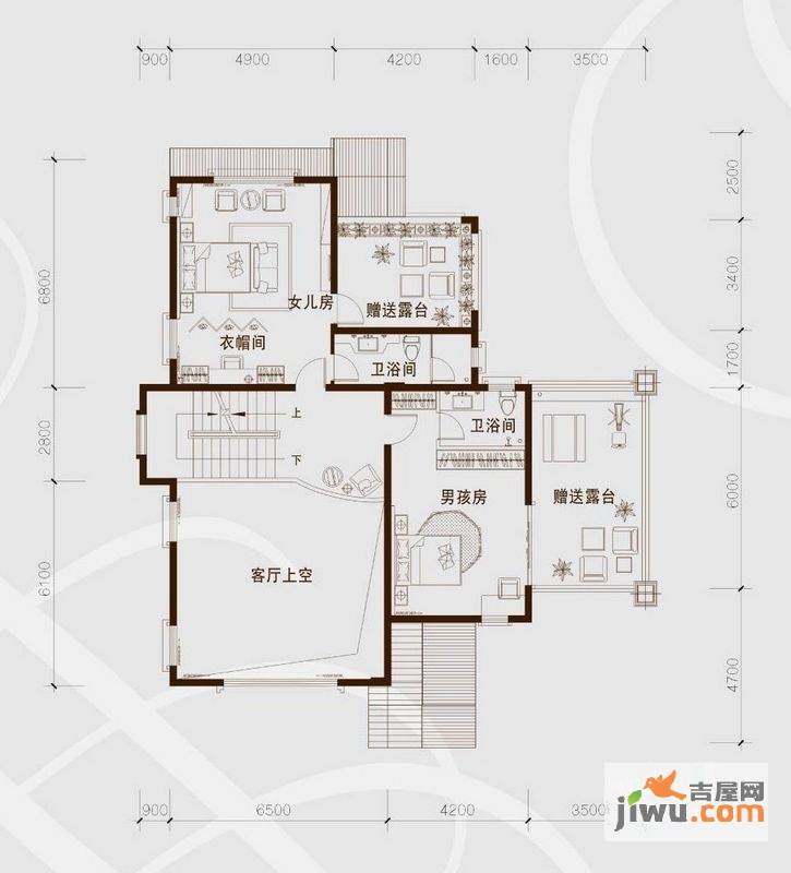 骏凯豪庭2室0厅2卫356㎡户型图