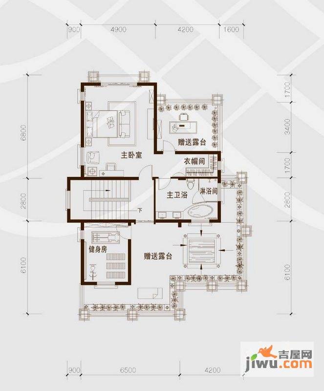 骏凯豪庭2室0厅1卫356㎡户型图