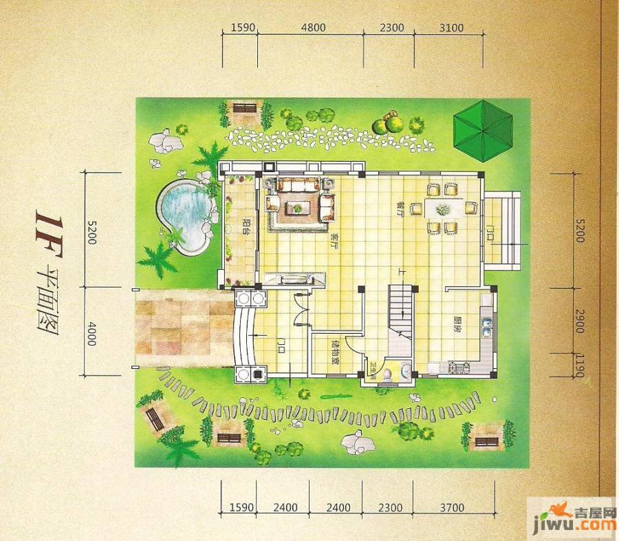 灏昌园5室2厅0卫270㎡户型图