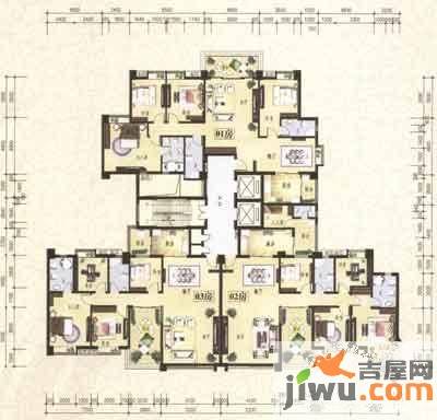 金汇城市广场3室2厅2卫户型图