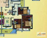 五邑碧桂园3室2厅1卫90.5㎡户型图