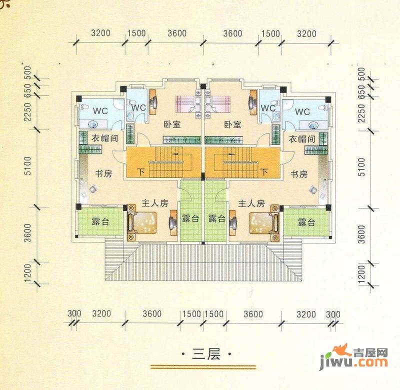 今洲银湾别墅-双拼263.5㎡户型图