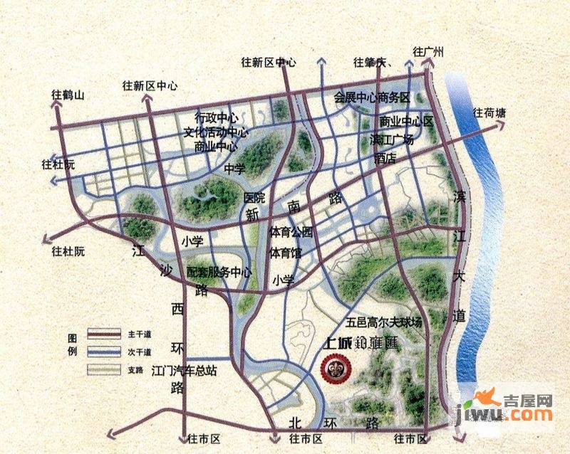 上城铂雍汇位置交通图