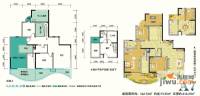 民生领峰2室1厅2卫142.7㎡户型图