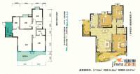 民生领峰3室1厅2卫117.9㎡户型图