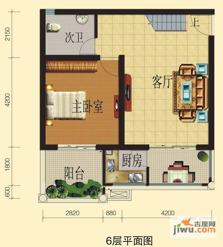 兴业香槟尚城3室2厅2卫108.3㎡户型图