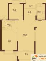 上海裕花园2室1厅1卫94㎡户型图