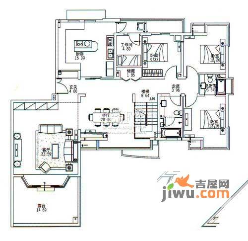 蓝海LaVíe普通住宅330㎡户型图