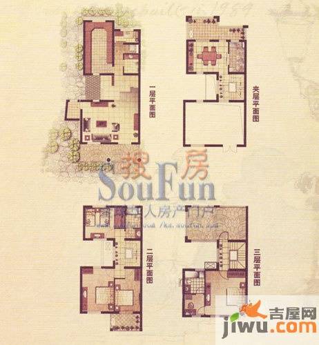 大唐花苑普通住宅206㎡户型图