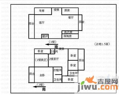 檀香园6室3厅3卫448㎡户型图