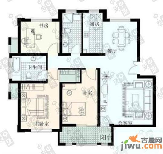 檀香园5室3厅5卫500㎡户型图