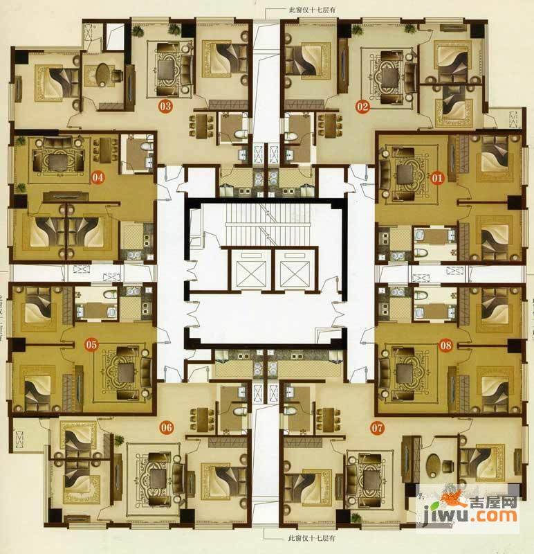 东城国际2室1厅1卫78.6㎡户型图