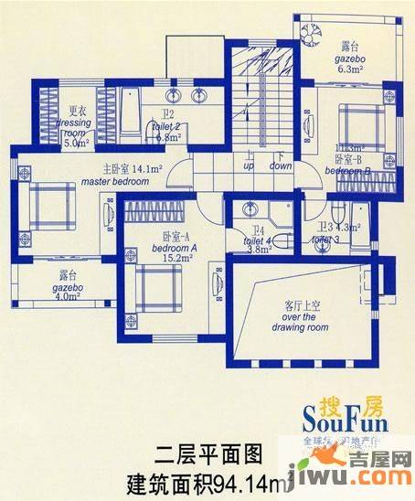 银滩海景花苑普通住宅37.4㎡户型图